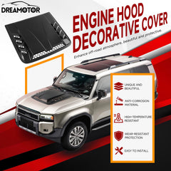 DREAMOTOR hood scoop made of PP material emphasizing durability and heat resistance