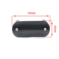 Dreamseek carbon fiber style heat shield cover highlights sleek look and durable protection.
