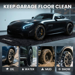 DremGara waterproof containment surface for easy cleanup after weather or oil.