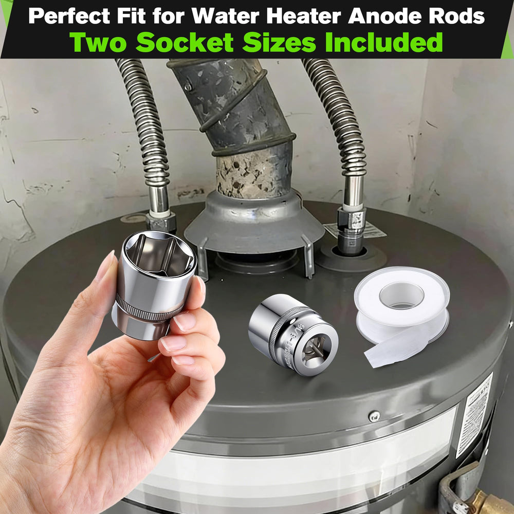 Dreyoo Anode Rod Socket Kit compact short design fits tight spaces