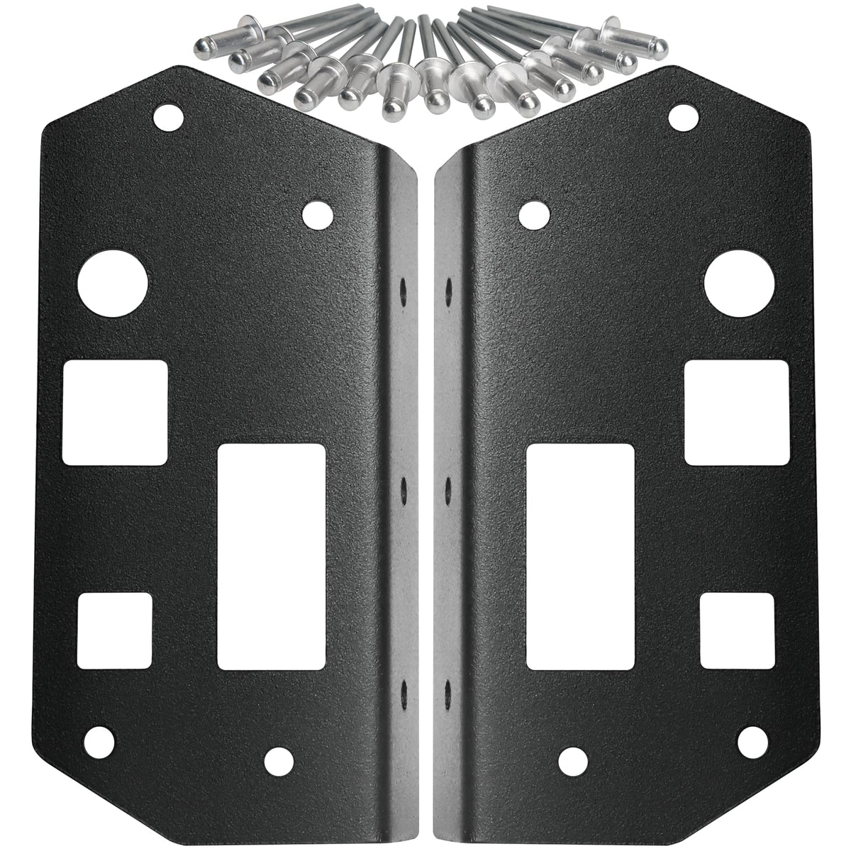 Drieaco OBS Ford door handle left reinforcement plate ready for durable fit.
