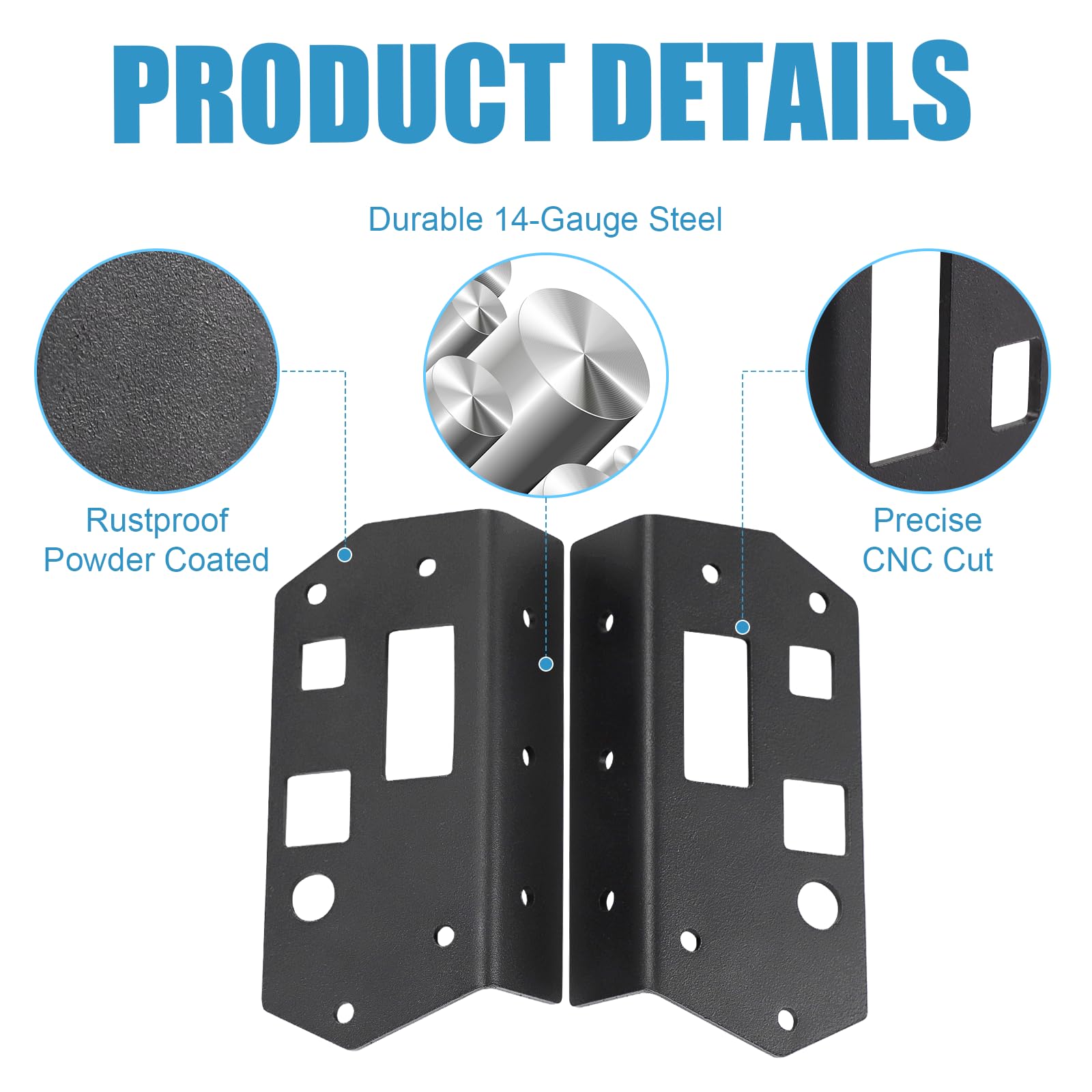 Drieaco OBS Ford door handle right reinforcement plate improves reliability.
