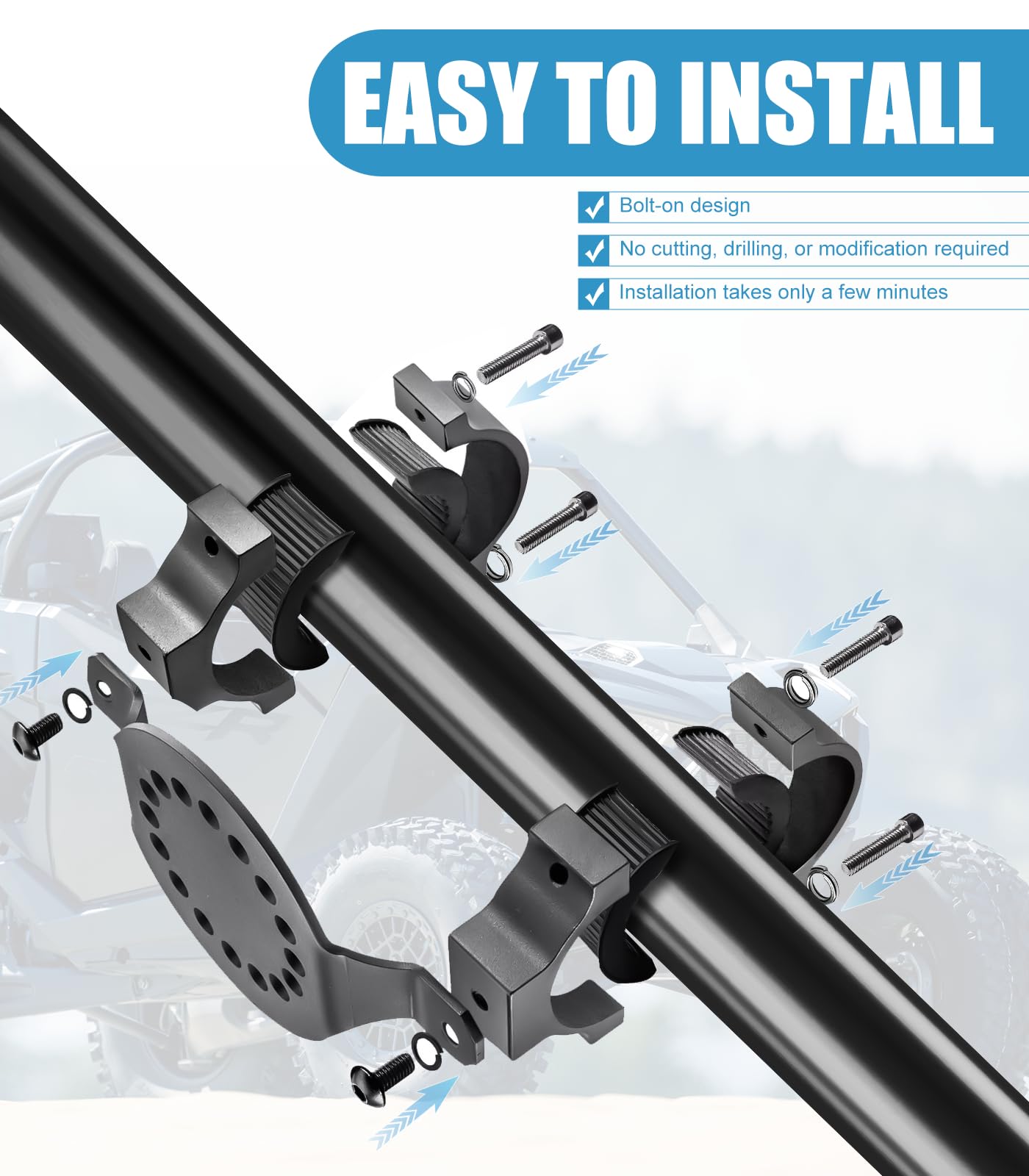 Drieaco Rugged off-road mount designed for harsh conditions