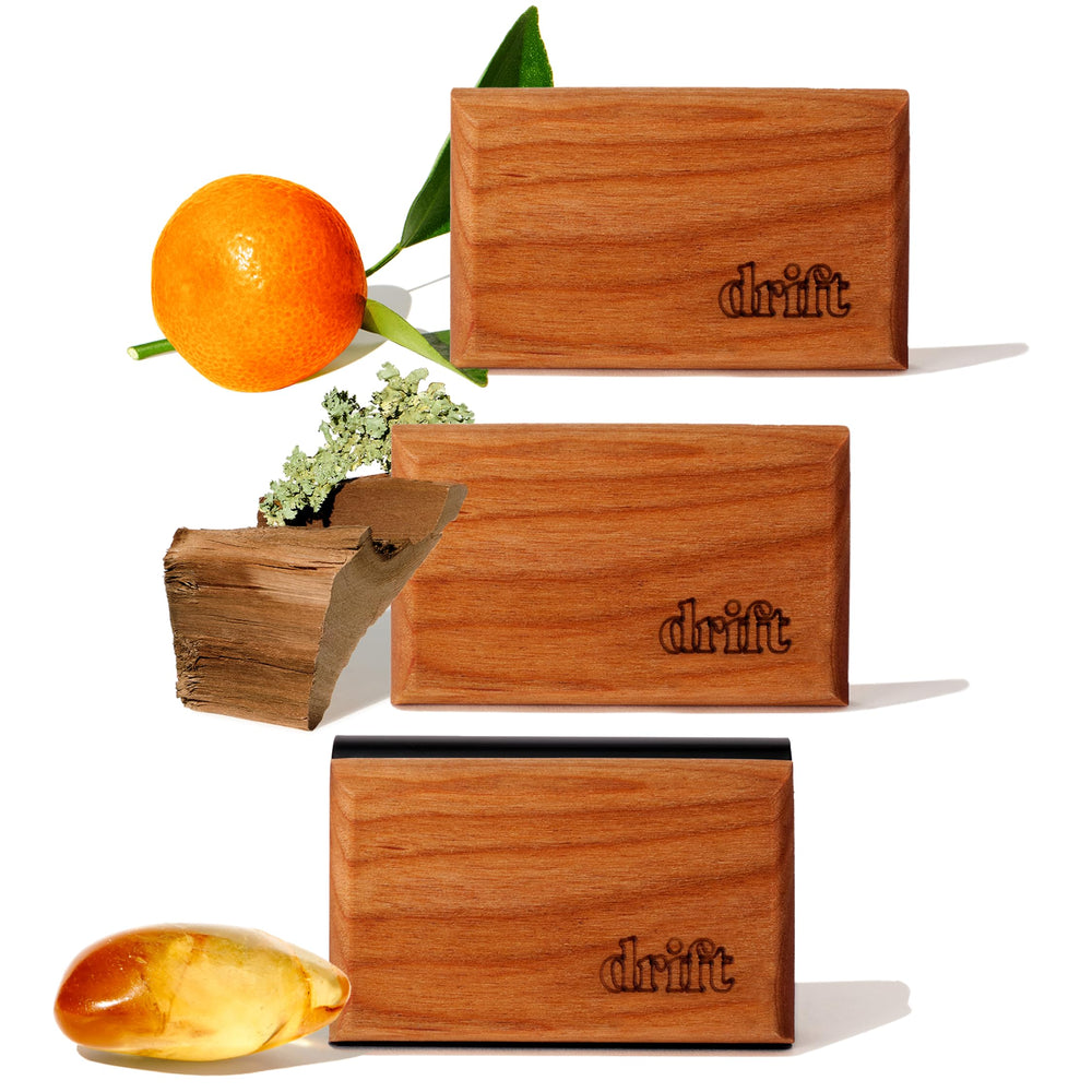Drift car air freshener starter kit with visor clip for a long-lasting premium scent