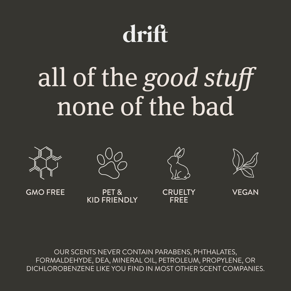 Drift made in USA wood implies sustainable sourcing and local craft.
