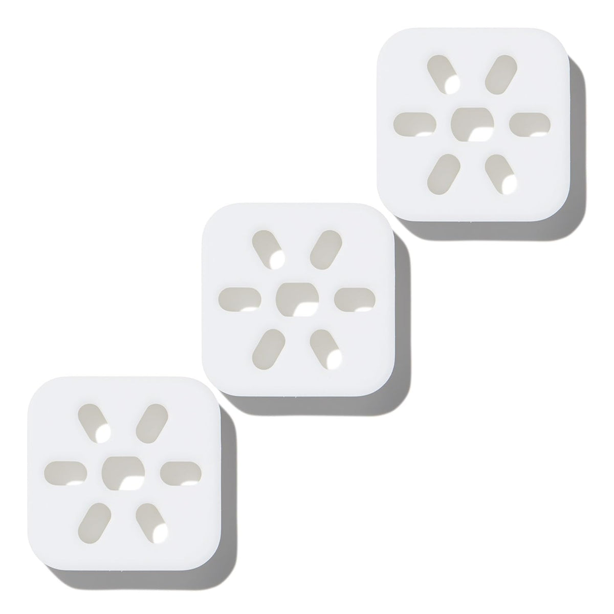 Drift metal vent clip close-up with three refills for long-lasting car fragrance.