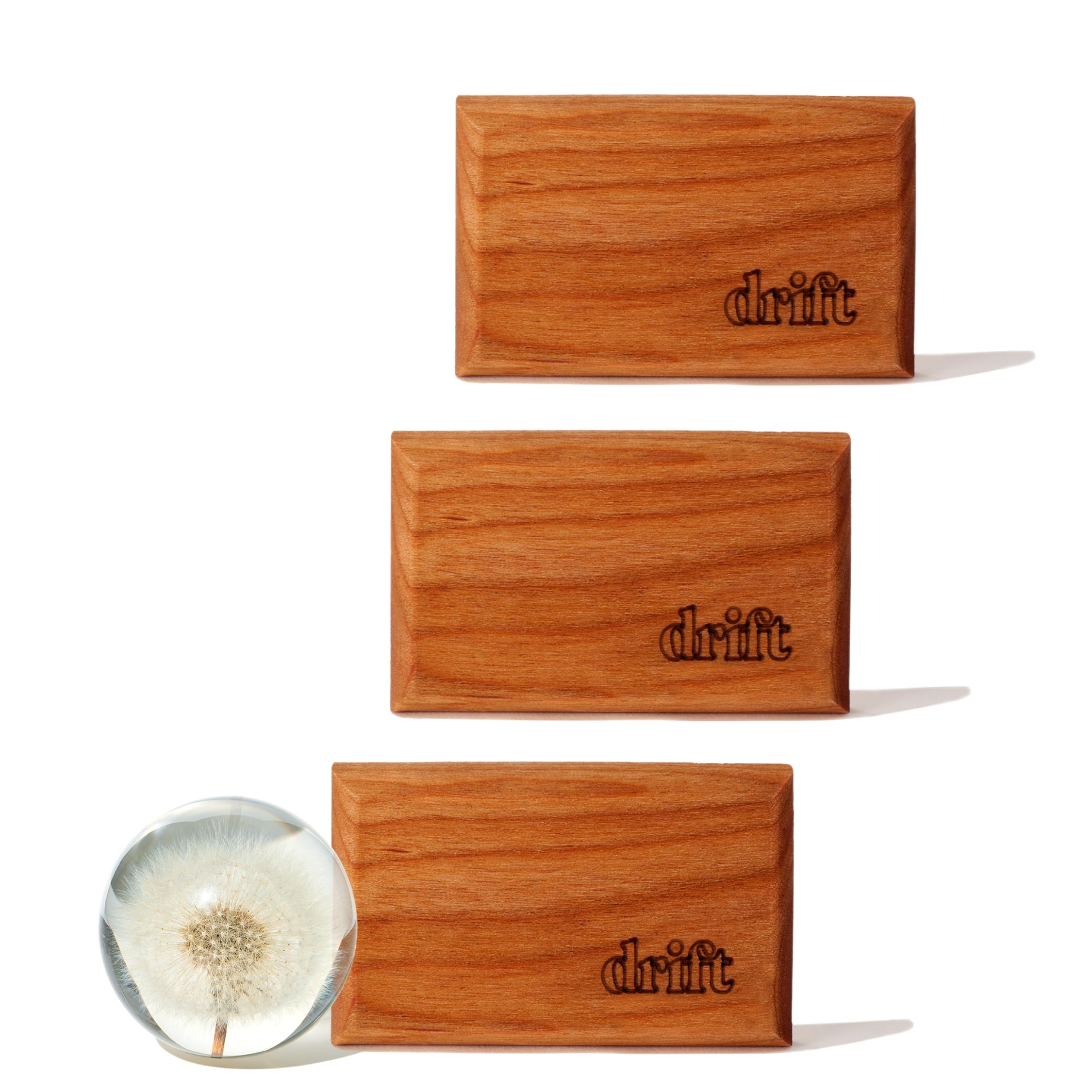 Drift original wood air freshener on visor for long-lasting fragrance.