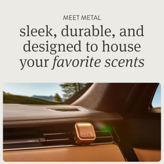 Drift vent clip installed on car dashboard for easy scent diffusion.