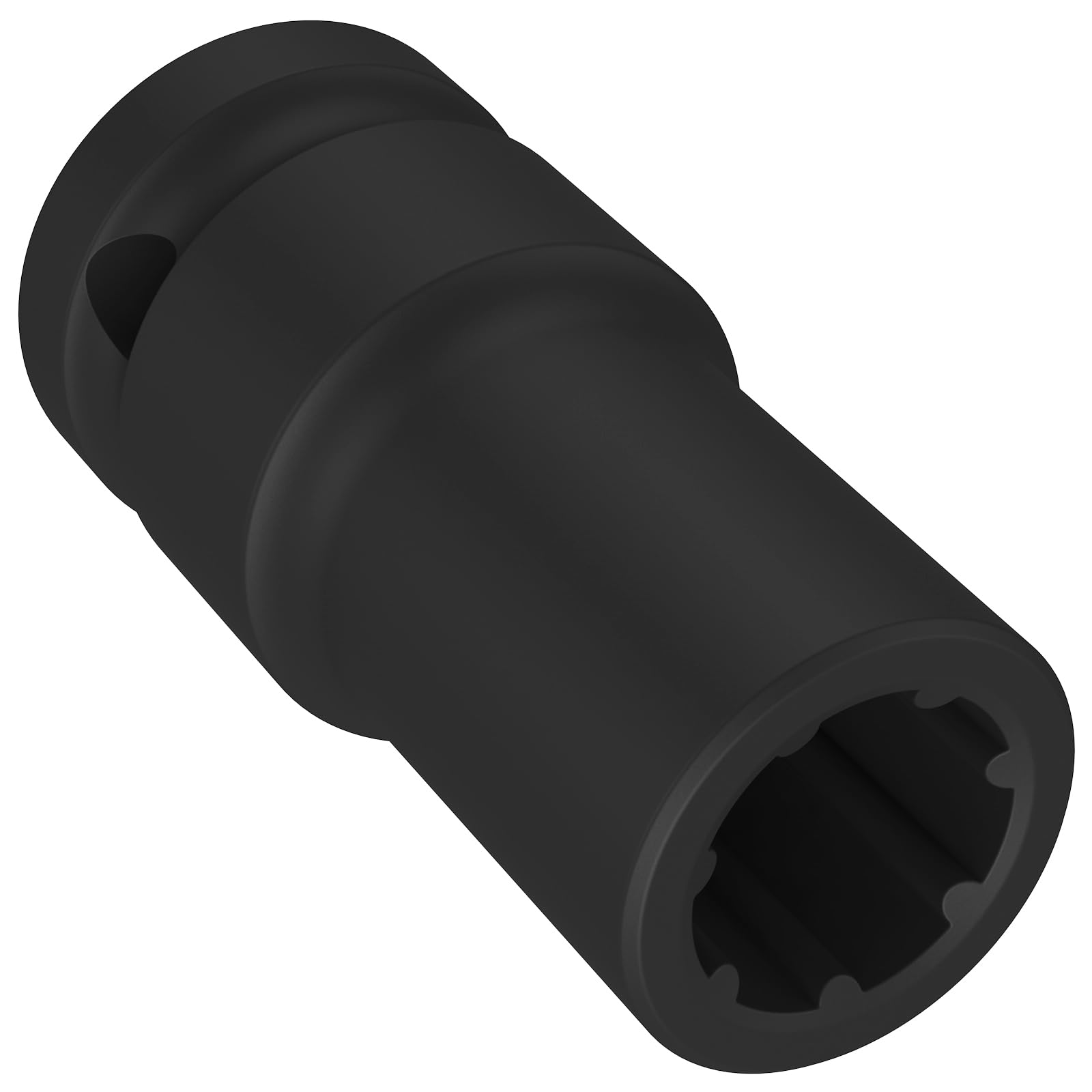 Drimfly 7-Point Socket, durable steel construction withstands high torque and repeated use.
