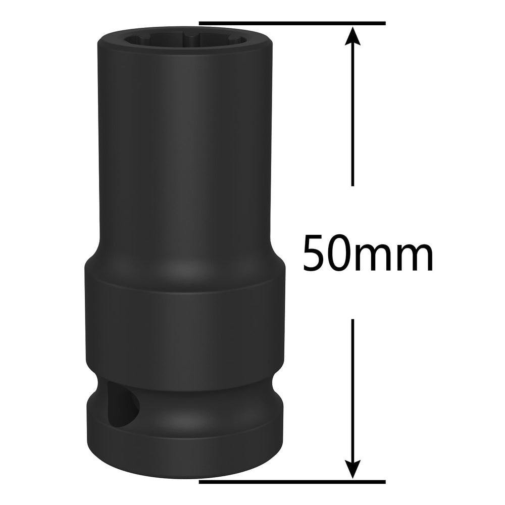 Drimfly 7-Point Socket, secure-grip design prevents slipping on caliper screws.