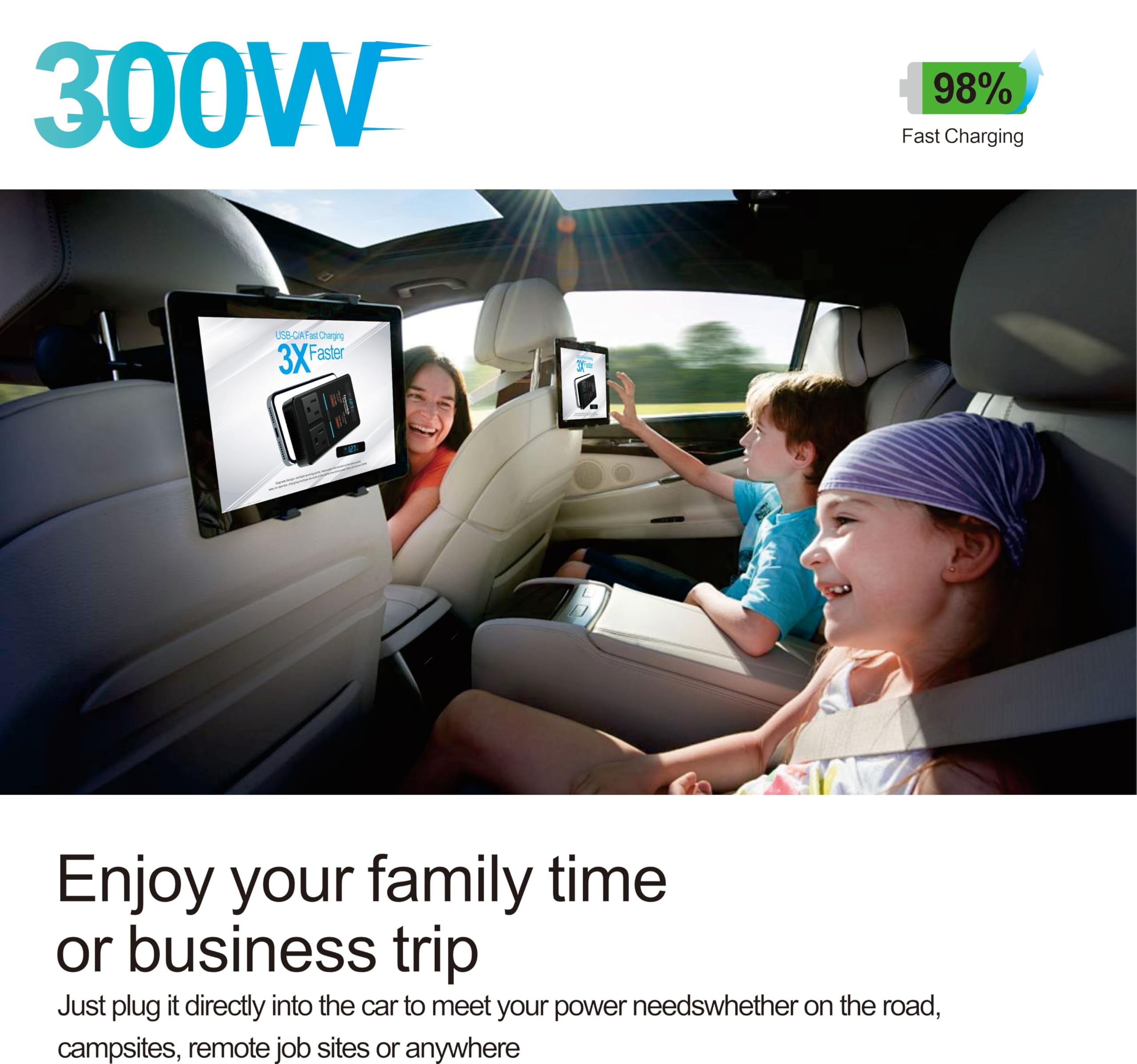 DrimMek 300W inverter quiet fan maintains cool operation