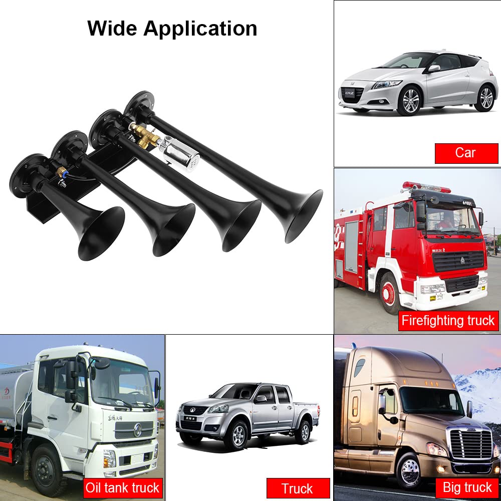 DriSentri black-chrome horn body built for durable vehicle signaling.