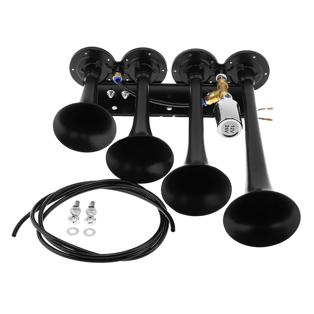 DriSentri train horn kit assembly for high-visibility signaling on trucks and boats.