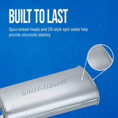 DRiV Walker muffler stainless steel construction helps resist corrosion under tough conditions.