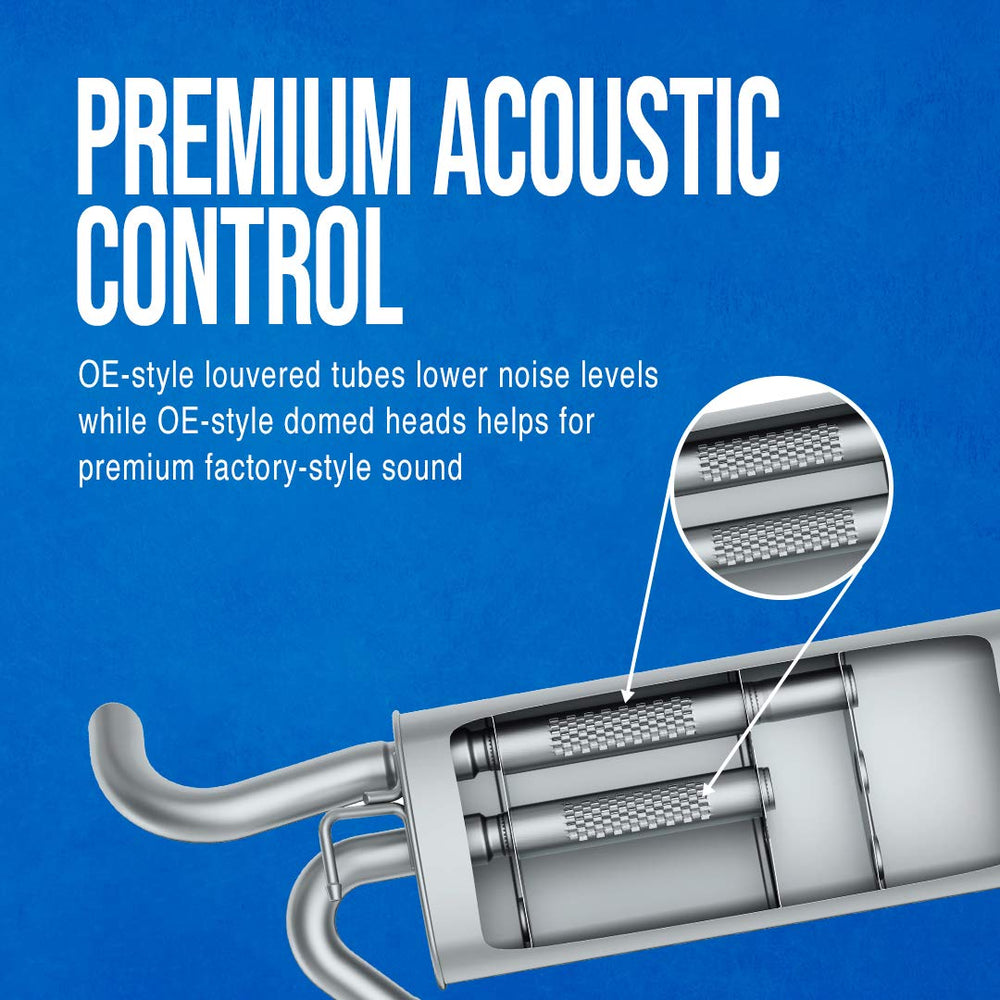 DRiV Walker muffler interior with louvered tubes and domed heads for quieter exhaust.