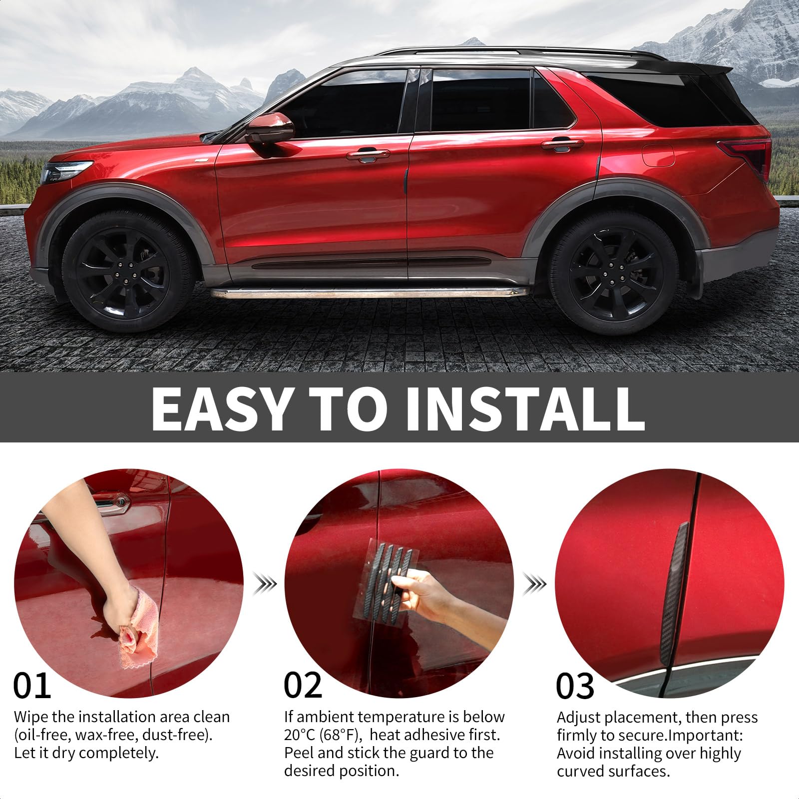 DriveAlly 153 mm length fits most doors for daily wear protection