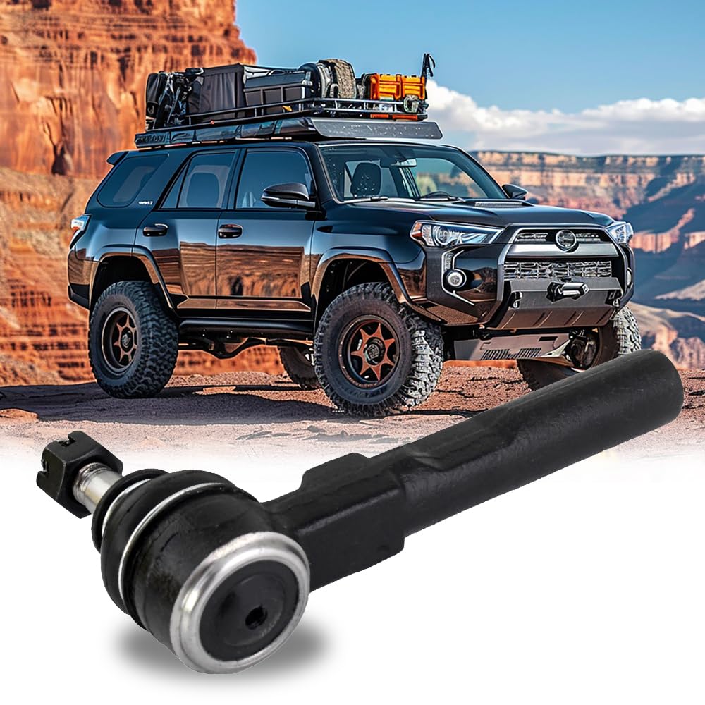 DriveRidge tie rod end closeup with grease fitting, easy maintenance and lubrication.