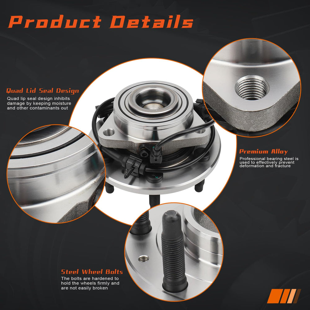 DRIVESTAR ABS-ready hub assembly compatible with common braking systems.