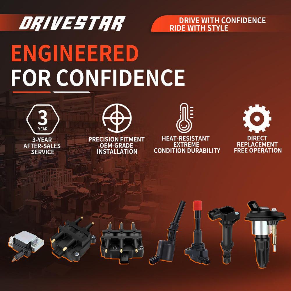 DRIVESTAR front close-up highlights connector and coil body quality