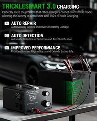 DriveXpwr charger with alligator clips for quick on site charging