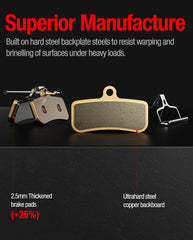 DriveXpwr Surron Light Bee X yellow brake pads for smooth, quiet stops