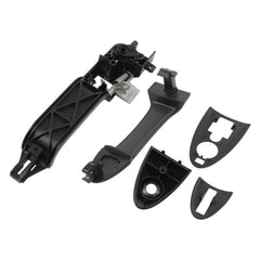 Ford Focus exterior door handle assembly in black for 2002-2007 compatibility.