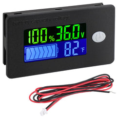 DROK 36V battery meter LCD display for real-time golf cart voltage
