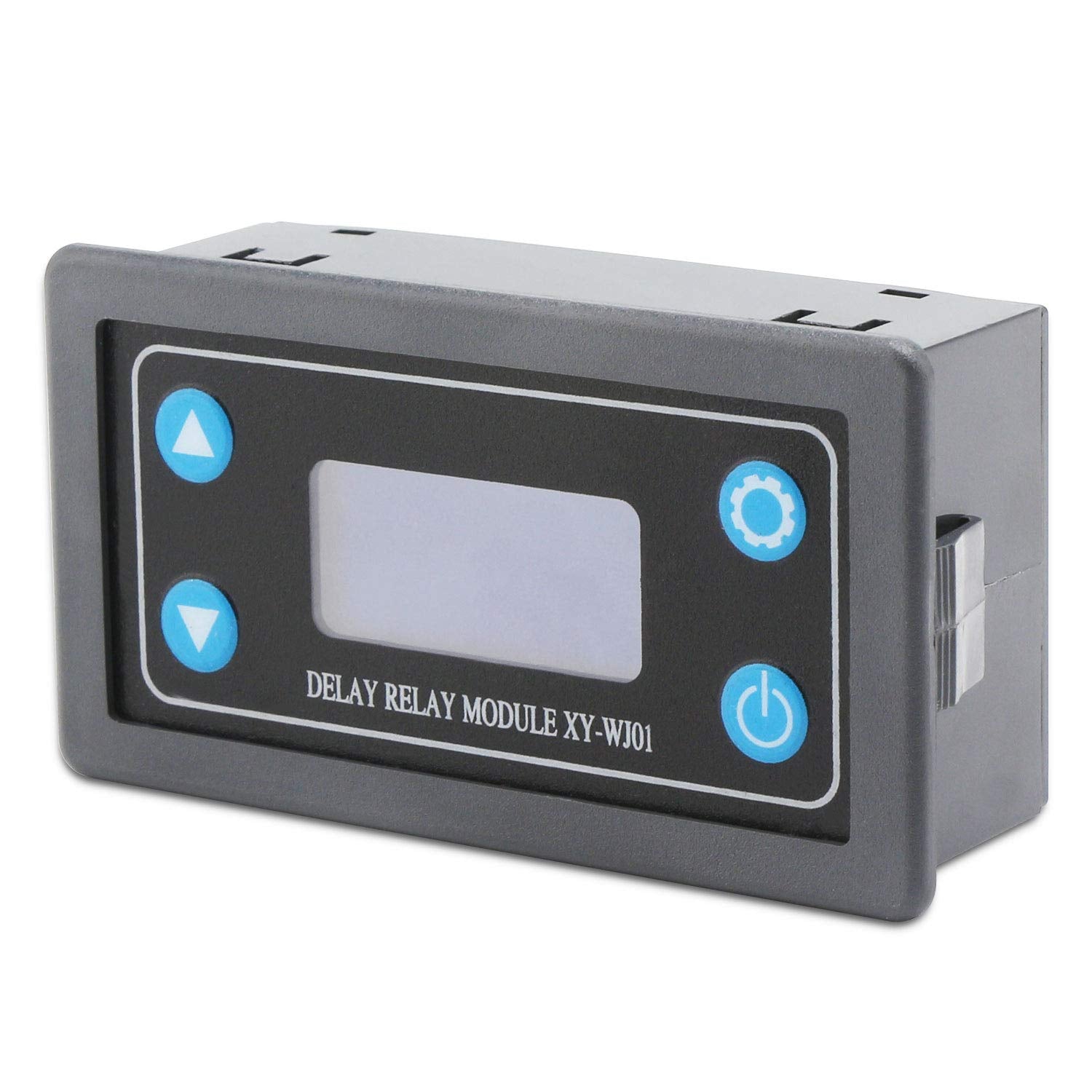 DROK delay relay module PCB close-up highlights high-quality components.