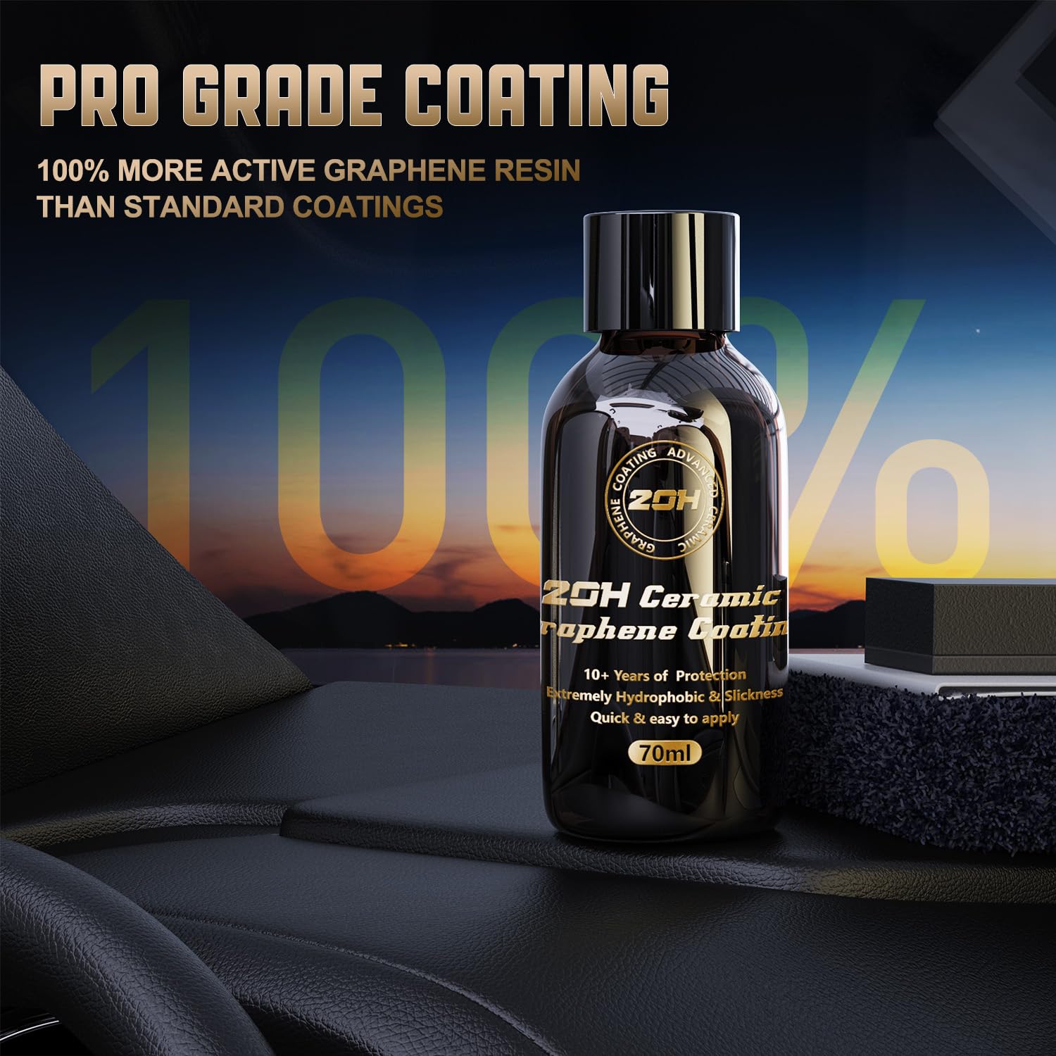 DRONAR graphene coating crystal plating cloths used for even, flawless application