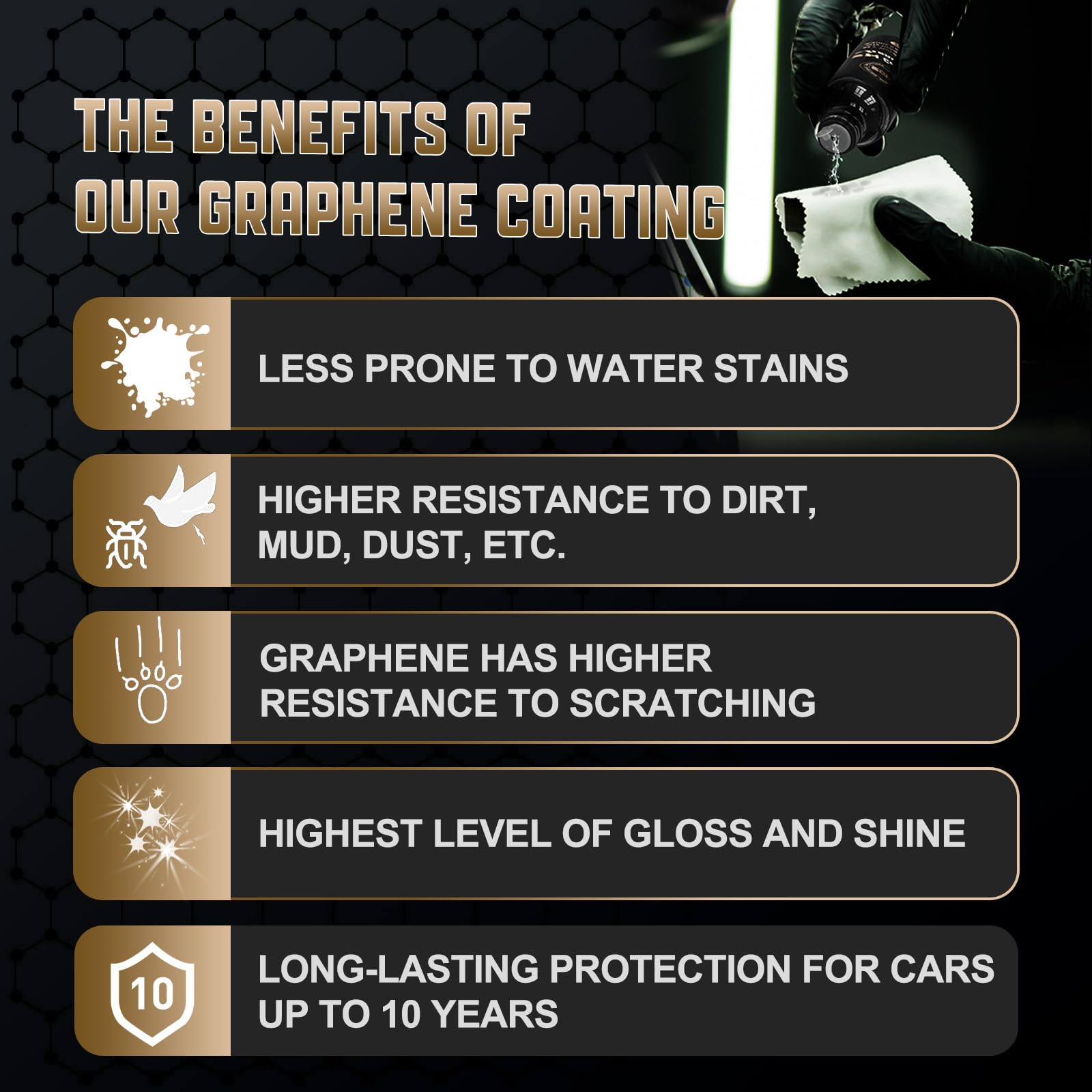 DRONAR scratch-resistance preview shows mirror-like shine