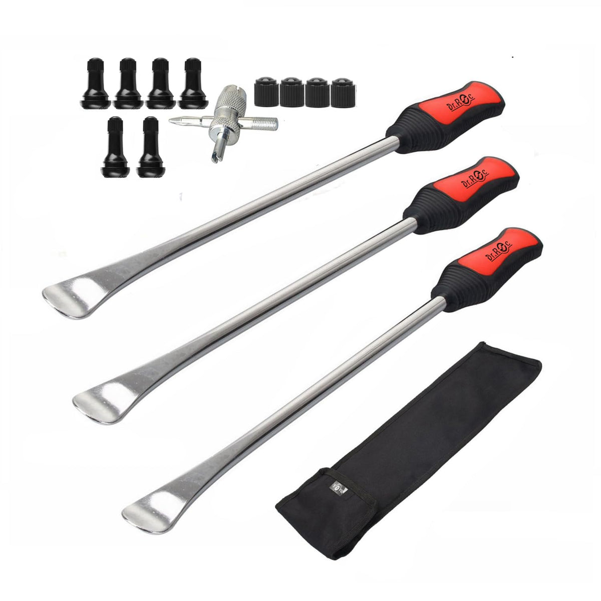 Dr.Roc 14.5 inch tire spoon leverage for easier tire changes.