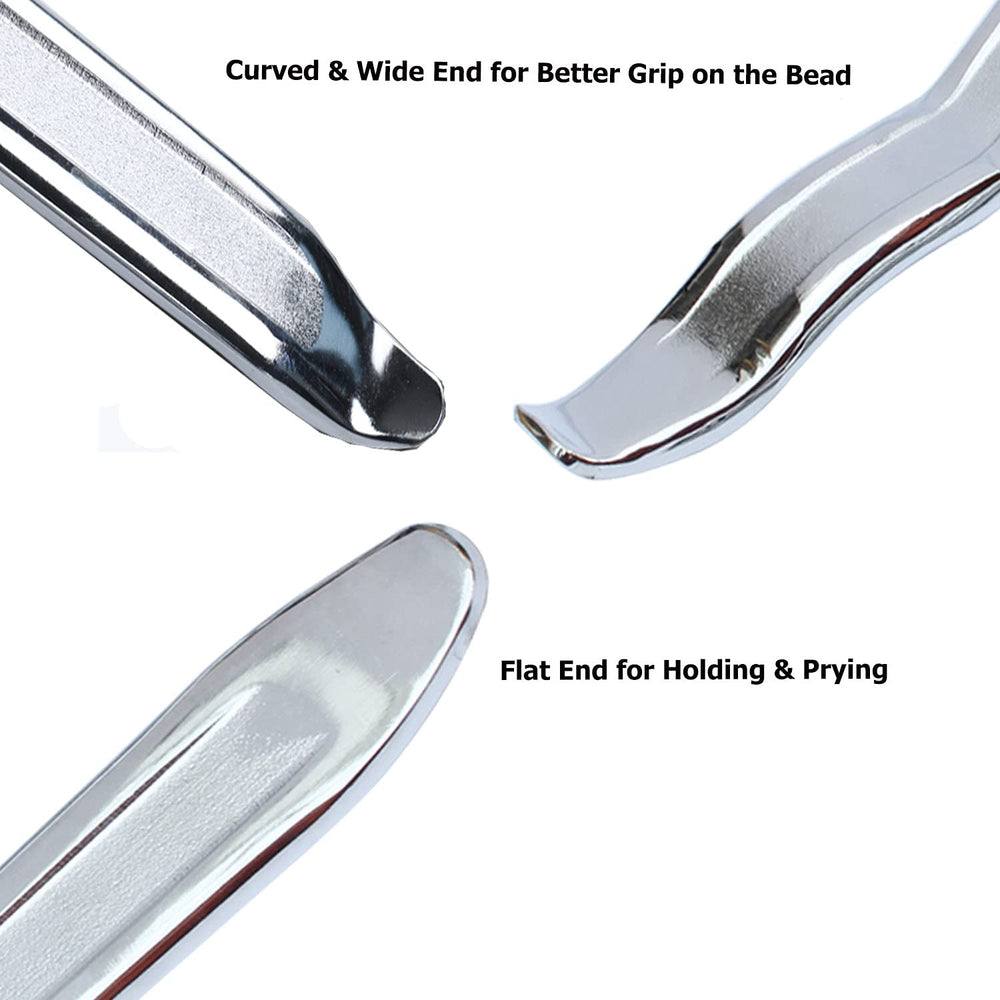 Dr.Roc 19.5-inch curved tire iron improves bead grip and seating.