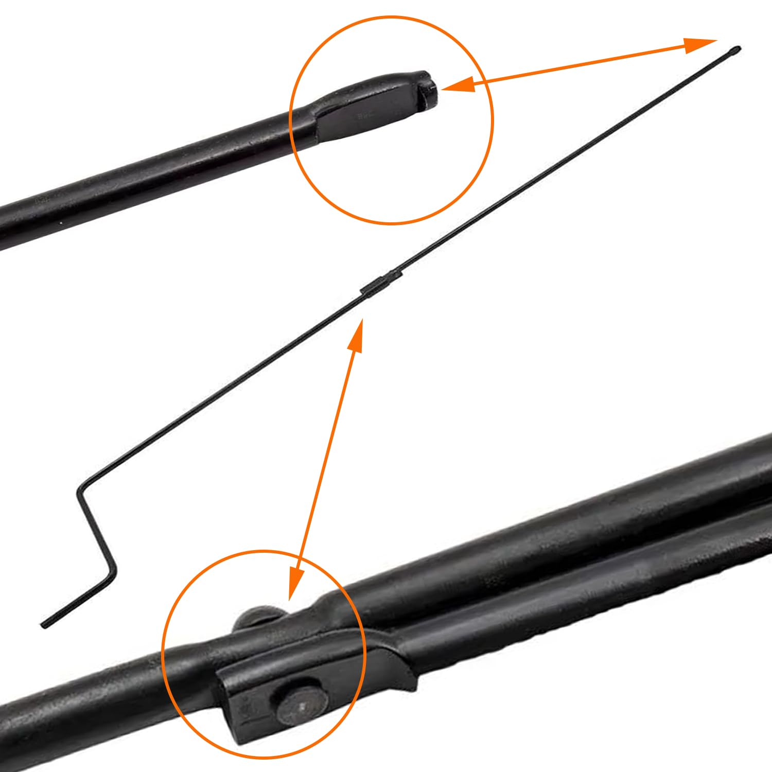 Dr.Roc Spare Tire Lift Handle compatibility chart featuring Ford E-Series and Econoline models.