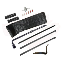 Dr.Roc spare tire lug wrench kit bag keeps tools organized for roadside emergencies.