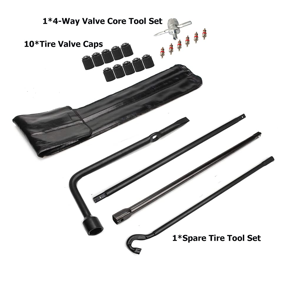 Dr.Roc spare tire kit 4-way valve core set for accurate air checks.