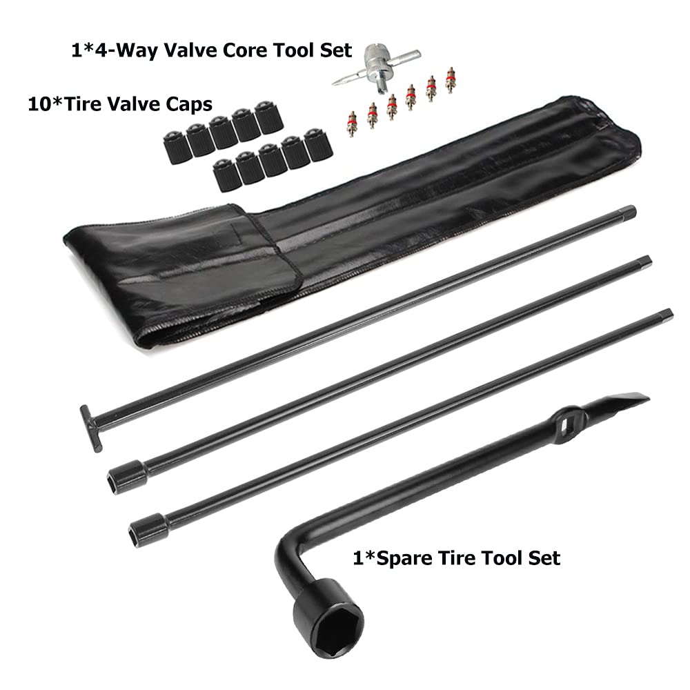 Dr.Roc lug wrench compatibility showing versatile roadside tire changes