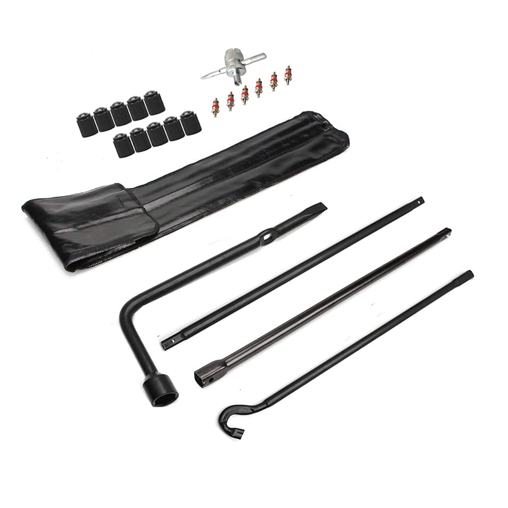 Dr.Roc spare tire kit lug wrench ready for quick Tacoma tire changes.