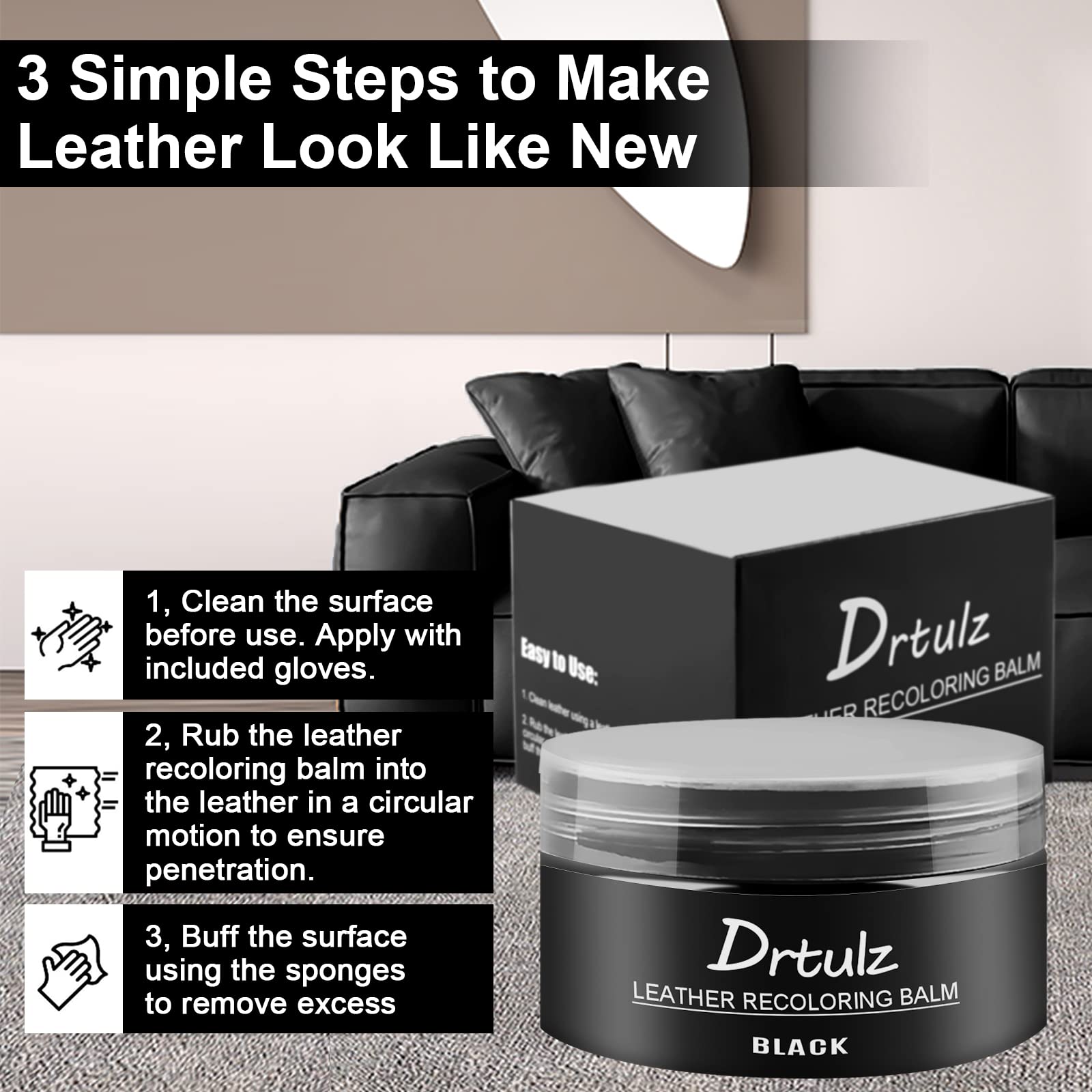 drtulz Leather Color Restorer for scratches and fading