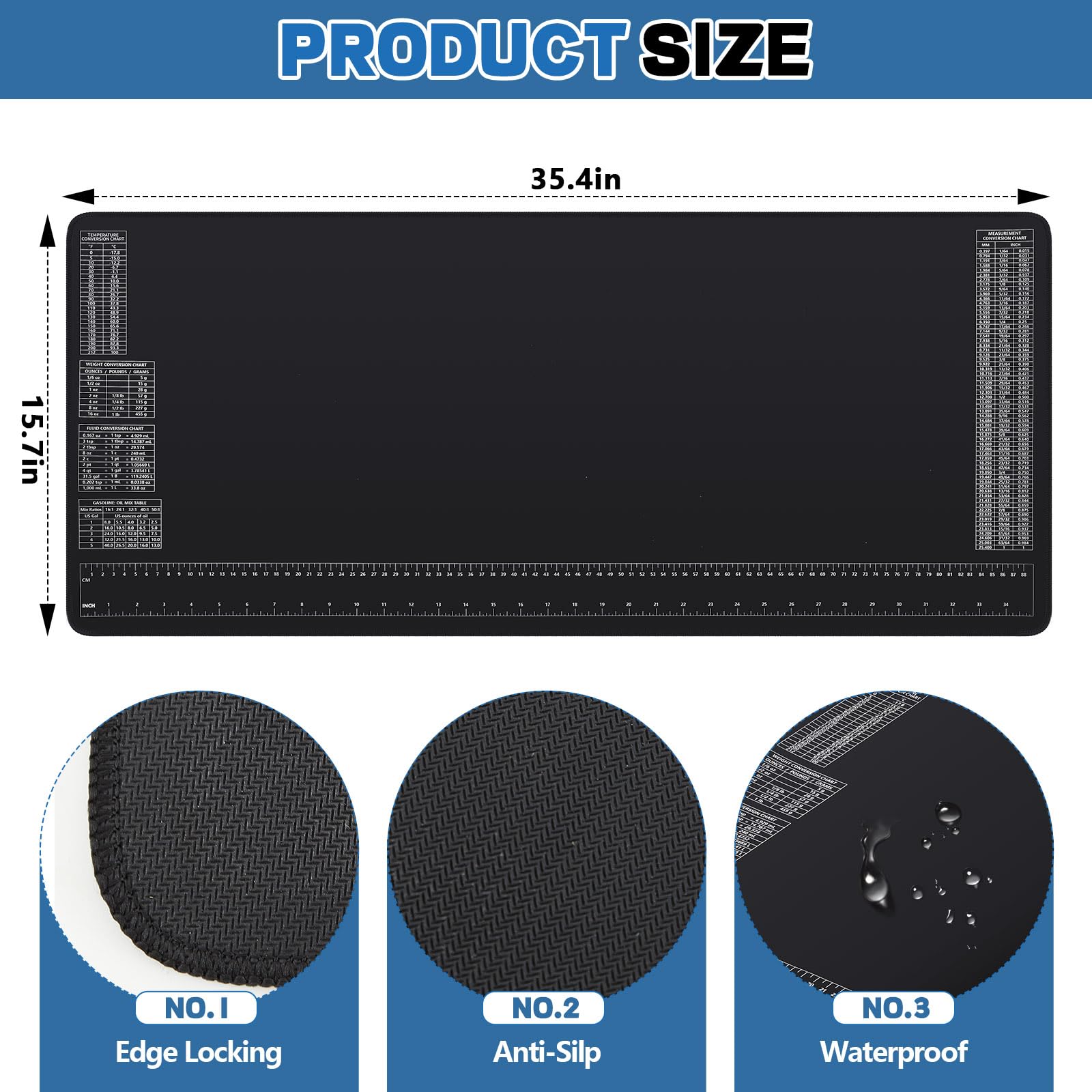 Drydiet neoprene mat rolled for easy storage on a workbench
