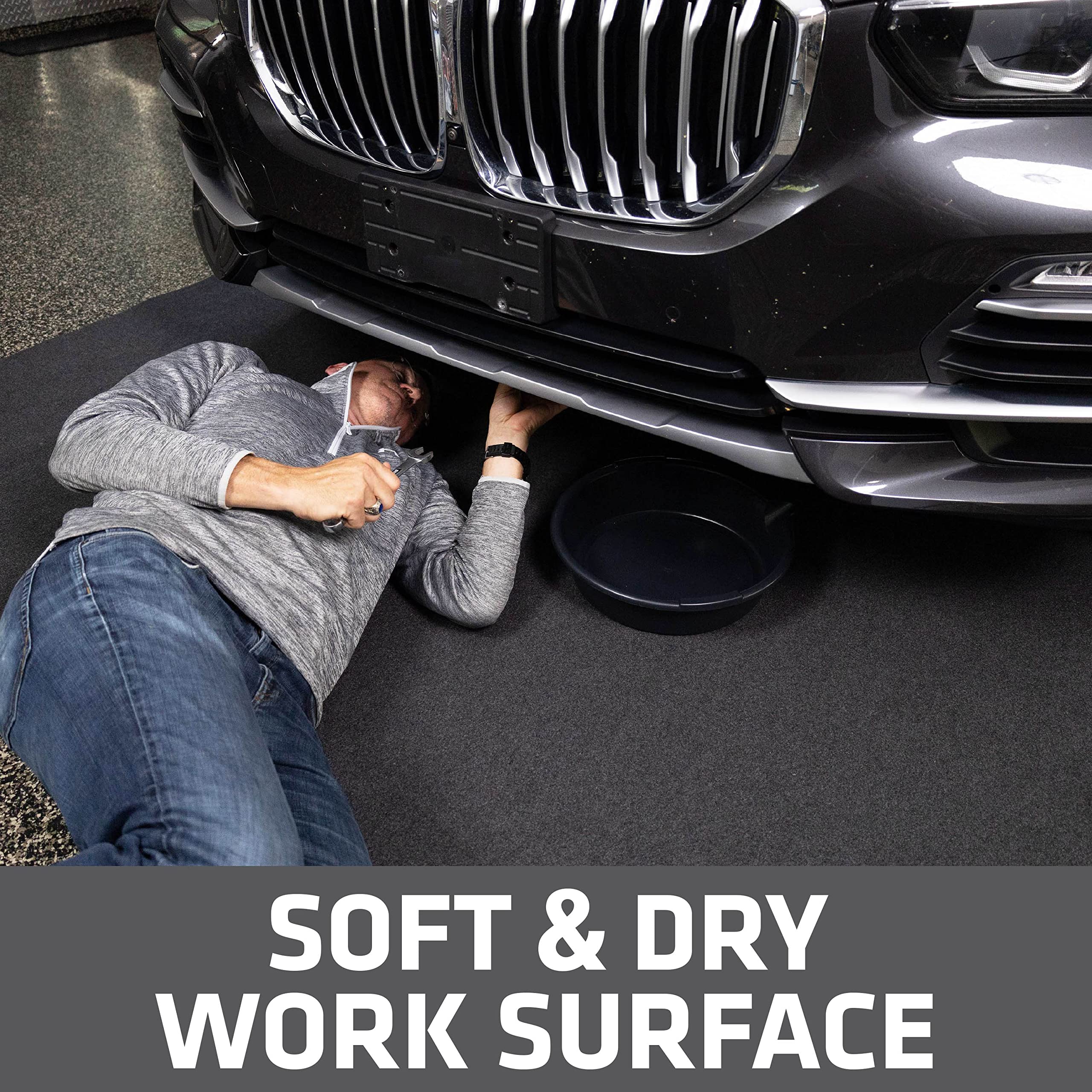 Durable, reusable Drymate XL oil spill mat design.