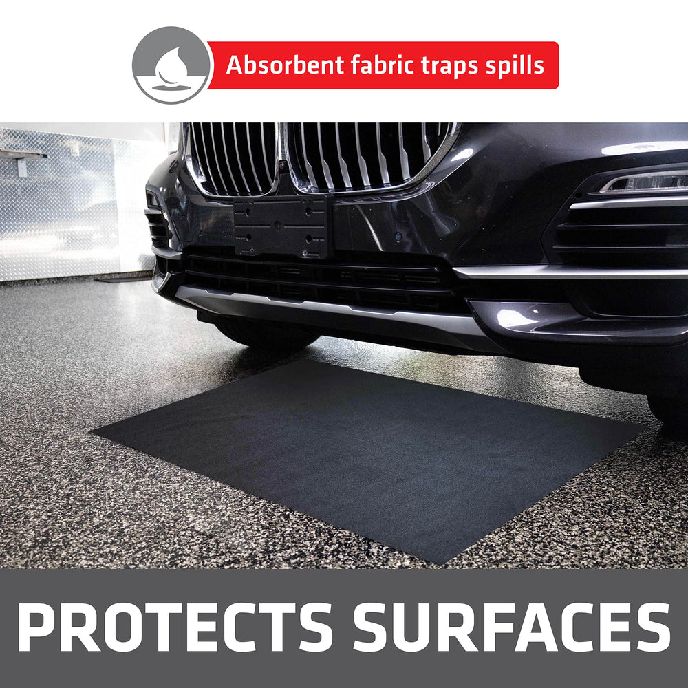 Drymate XL mat showing waterproof backing to protect floors.