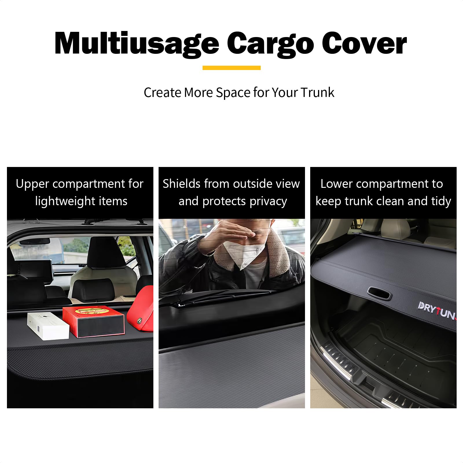 Drytuns aluminum-carbon-fiber trunk lid adds durability and a sporty look to the CR-V.