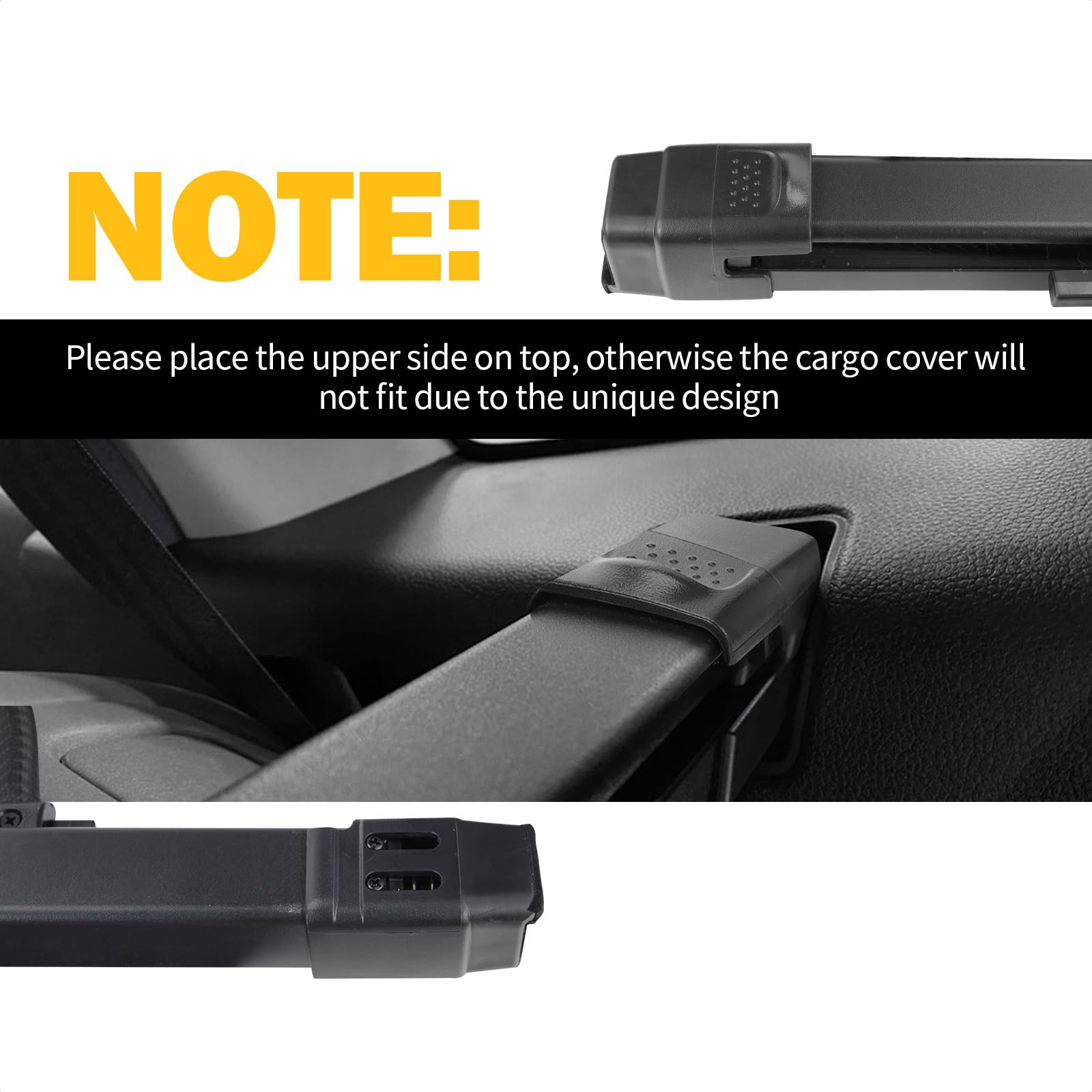 Drytuns noise-free ends minimize friction while driving.