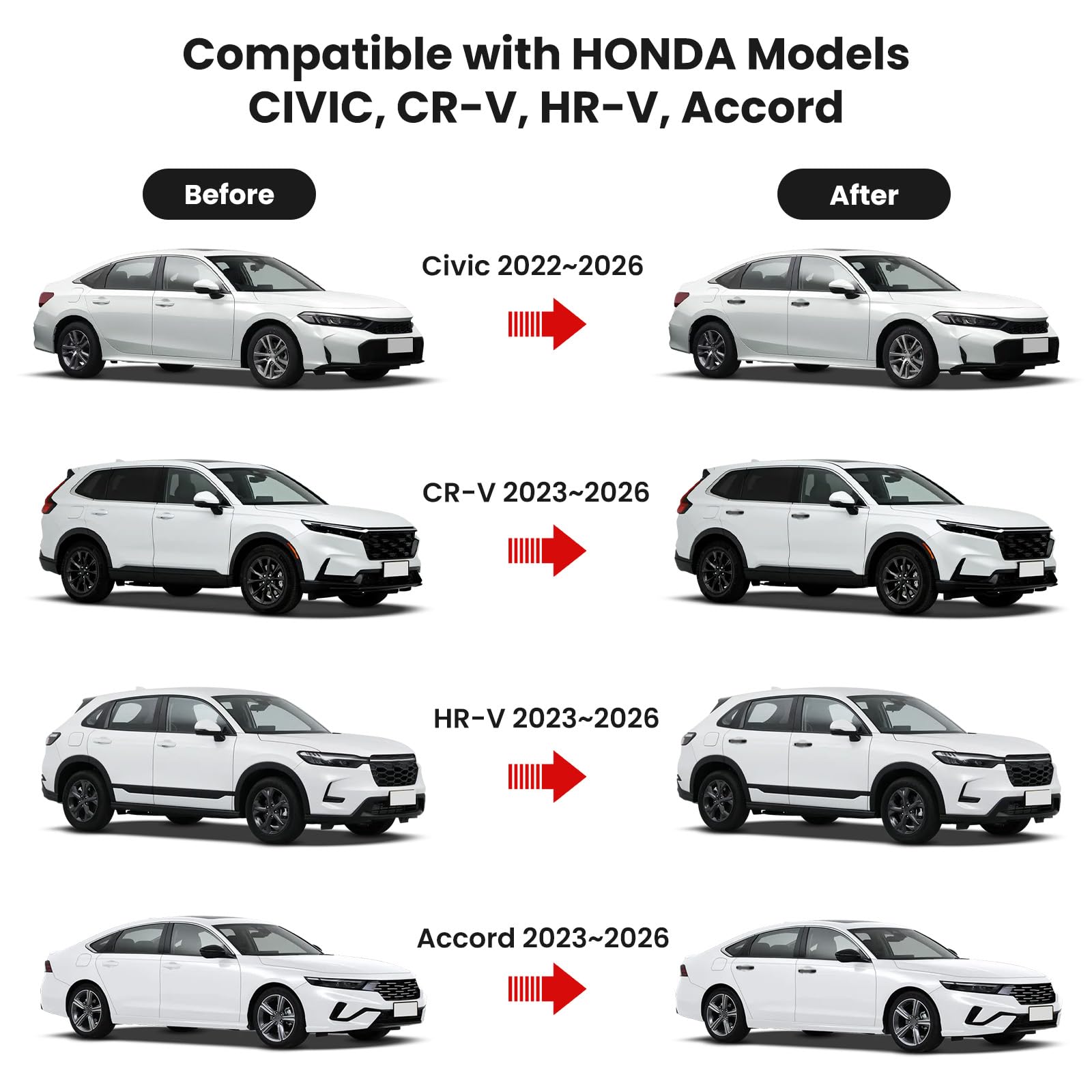 Drytuns door handle cover for Accord front-left guards wear on daily drives.