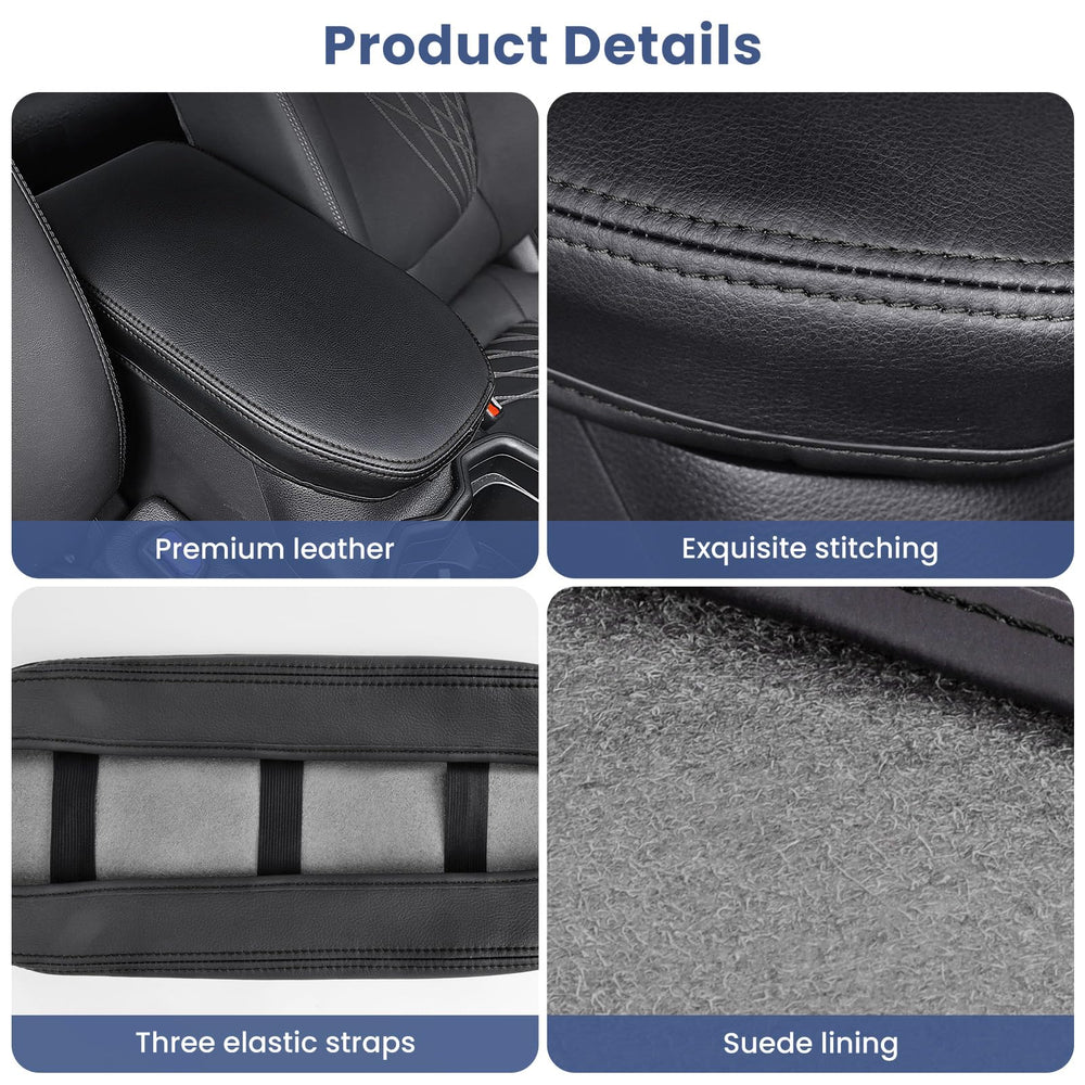 Drytuns RAV4 center console cover aligned fit for easy installation.