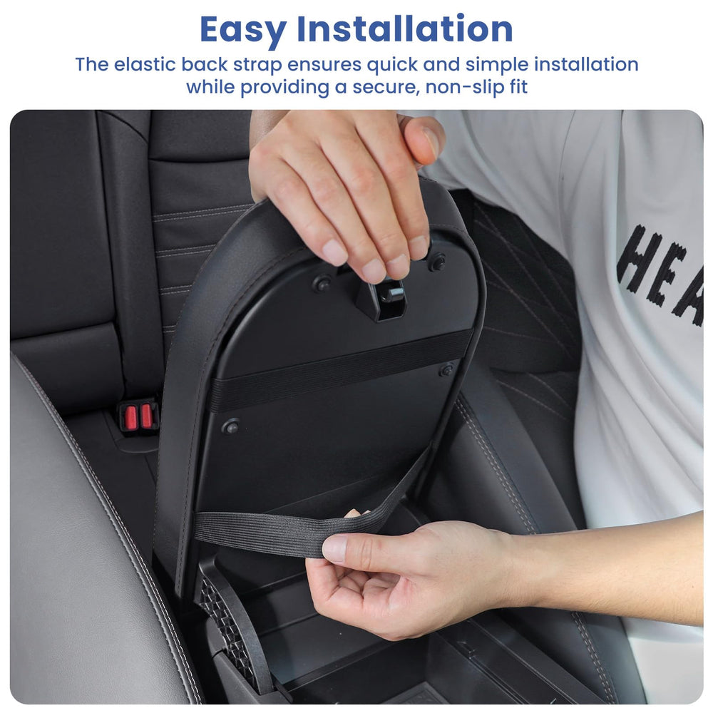 Drytuns RAV4 center console cover stitching detail for durability.