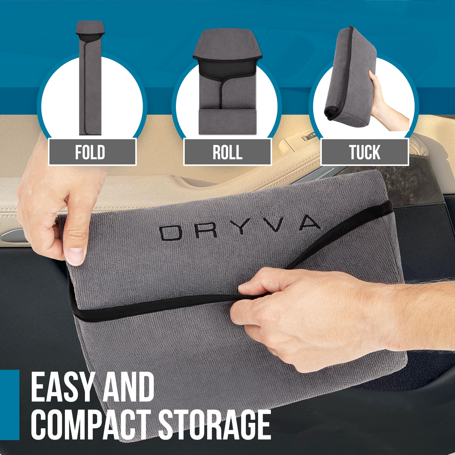 DryvaSeat easy-installation design for quick setup and storage.