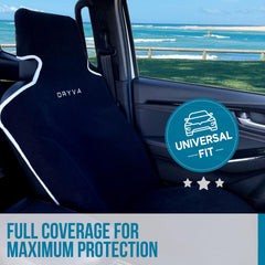 DryvaSeat breathable microfiber material provides comfort and a non-slip fit