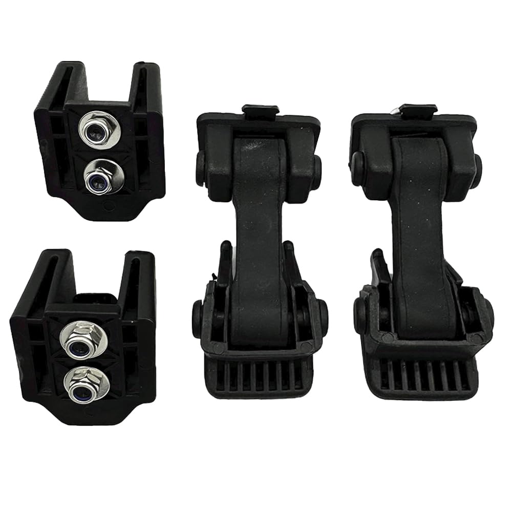 DSkoiph hood latch with bracket, front view for Jeep TJ fitment
