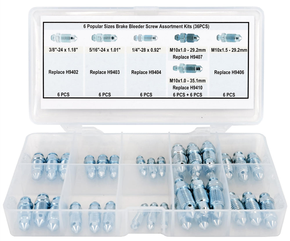Dsnaduo M10x1.5 bleed screws, 29.2 mm, versatile brake fittings.